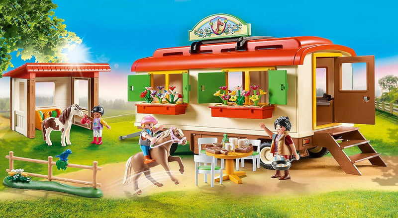 Playmobil Country 70510 Pony Shelter with Mobile Home