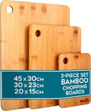 Homiu Bamboo Chopping Board Set – 3 Organic Cutting Boards