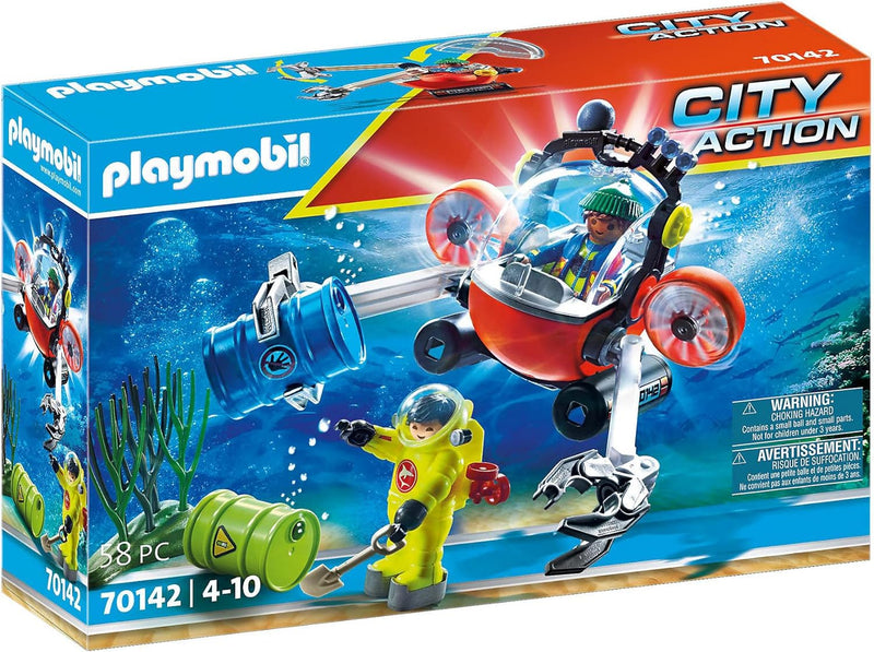 Playmobil City Action 70142 Sea Rescue: Environmental Expedition with Dive Boat