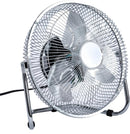 Homiu Floor Fan Air Circulator - Chrome Metal, High-Velocity, 9", 16", 18", 20"