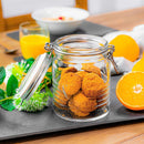 Bormioli Rocco Glass Storage Jar with Airtight Clip Lid - 750ml Officina 1825