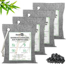 Homiu Bamboo Charcoal Air Purifying Bags – 4 Pack (200g) Natural Odour Eliminator