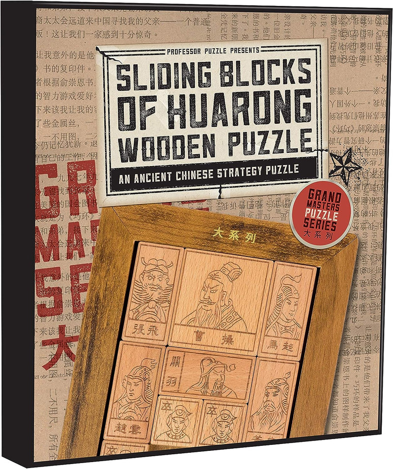 Professor Puzzle Sliding Blocks of Huarong Wooden Puzzle