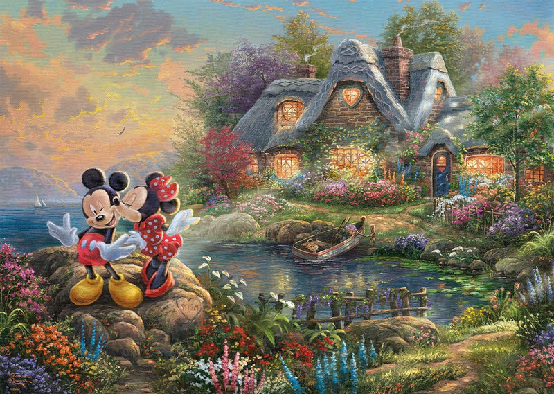 Thomas Kinkade Mickey and Minnie 1000 Piece Puzzle