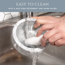 Homiu White Marble Pestle and Mortar Set – 15.5cm Natural Stone Grinder