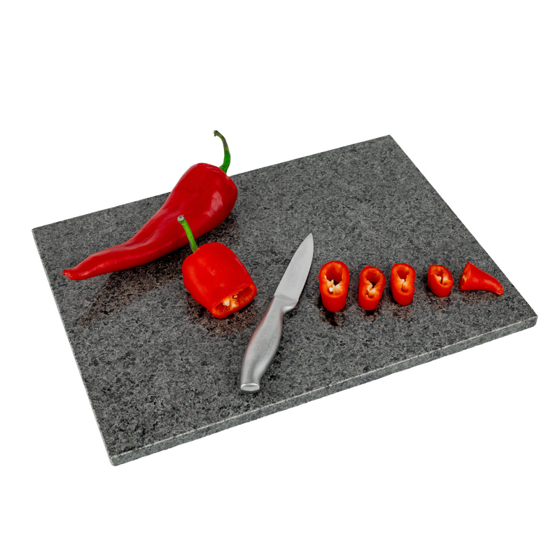 Homiu Natural Granite Chopping Board, Worktop Protectors Heat Resistant, Suitable for Meat, Fish & Vegetables|40x30x1.5CM