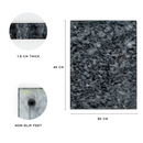 Homiu Black Marble Chopping Board, Size 40 x 30 x 1.5cm, Heat Resistant Worktop Protector for Kitchen