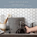 Homiu Natural Granite Chopping Board – Heat Resistant Worktop Protector (40x30x1.5 cm)