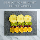 Homiu Natural Granite Chopping Board – Heat Resistant Worktop Protector (40x30x1.5 cm)