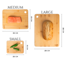 Homiu Bamboo Chopping Board Set – 3 Organic Cutting Boards