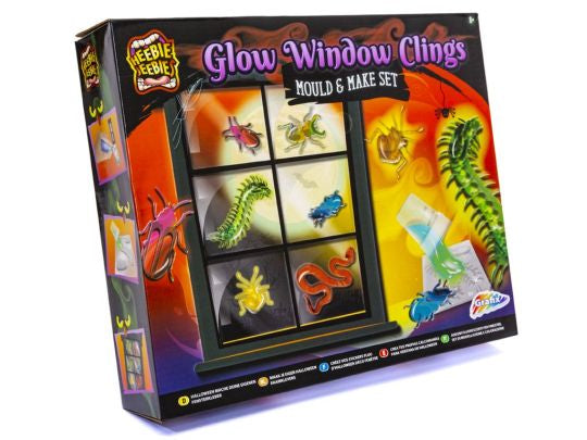 Heebie Jeebies Glow Window Clings Mould and Make Set