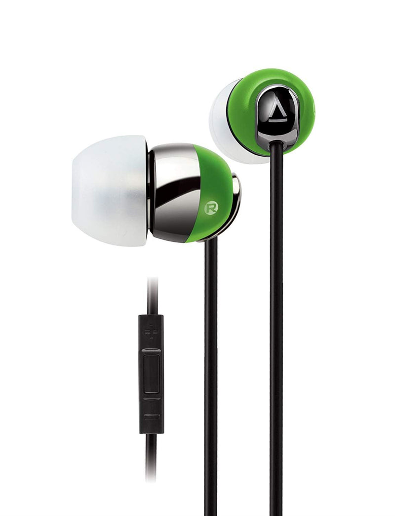 Creative HS-660i2 Noise-isolating in-ear Headset with in-line Remote and Microphone for iPhone/iPad/iPod - Lime Green