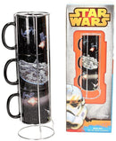 Star-Wars-Home-Stackable 3pc Ceramic Mugs Battle Star Falcon