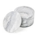 Homiu Marble Salt and Pepper Pinch Bowls or Spices White and Black