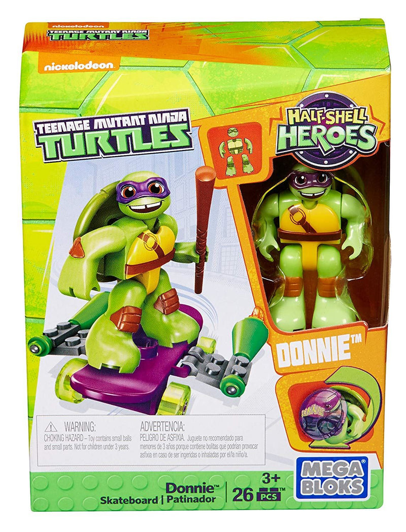 Mega Bloks Toy Figure – Teenage Mutant Ninja Turtles Donnie with Skateboard