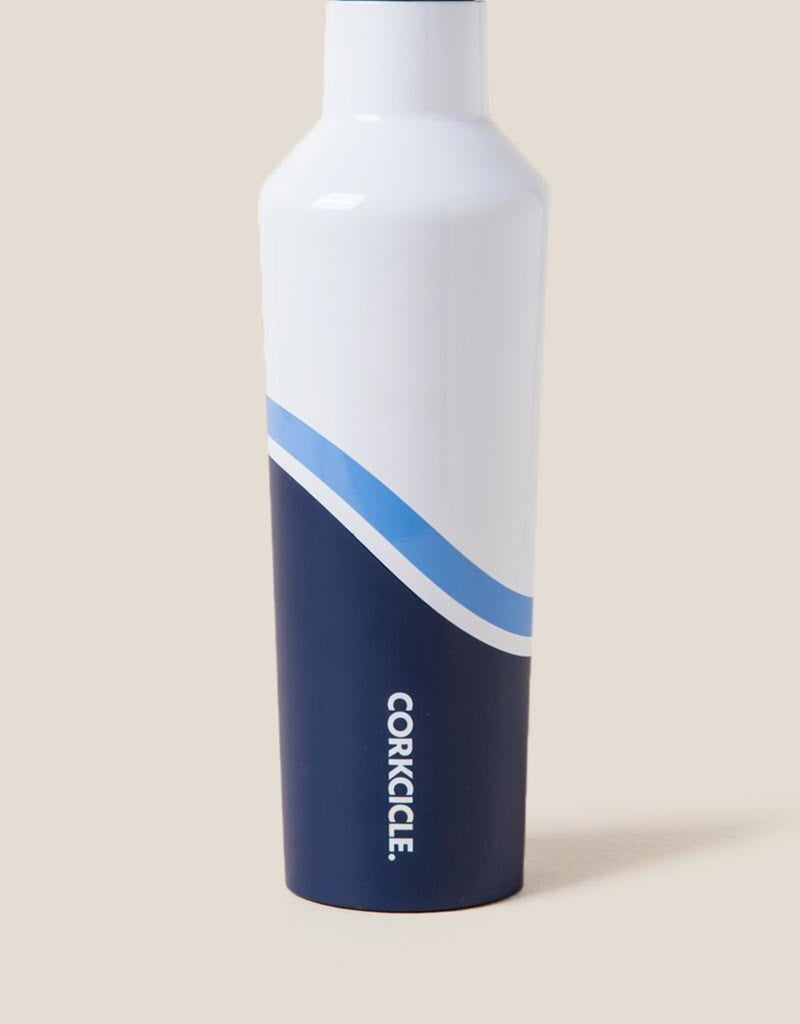 Corkcicle Canteen Insulated Stainless Steel Water Bottle Regatta Blue 16 oz NEW