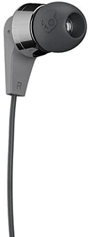 Skullcandy Ink'd Bluetooth Wireless Earbuds with Microphone, Noise Isolating Supreme Sound, 8-Hour Rechargeable Battery, Lightweight with Flexible Collar, Street/Gray/Chrome