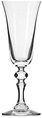 Krosno Champagne Glasses | Krista collection| 150 ml | Pack of 6