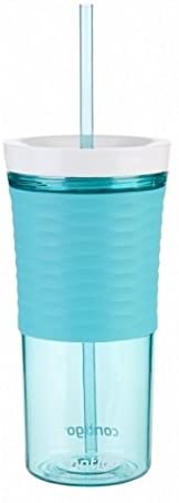 Contigo Unisex Adult Drinking Cup Shake & Go Autoclose Plastic Cup with drinking straw lid, 530 ml