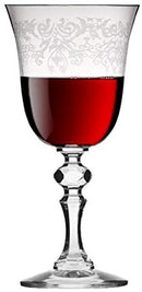 Krosno Red wine glass Krista Collection Deco  | 220ML | Set of 6
