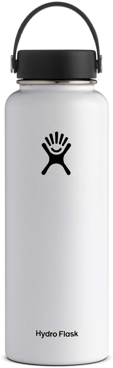 Hydroflask 40oz Wide Mouth White