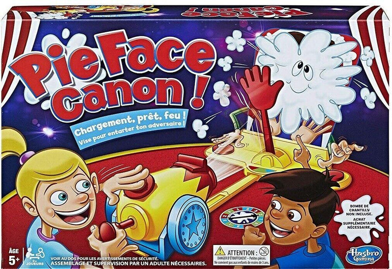 Hasbro Pie Face Cannon Fun & Exciting Family Games & Activities FRENCH EDITION