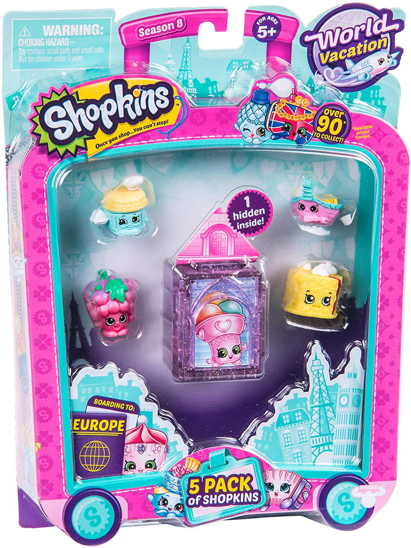 Shopkins S8 Europe Toy 5 Pack