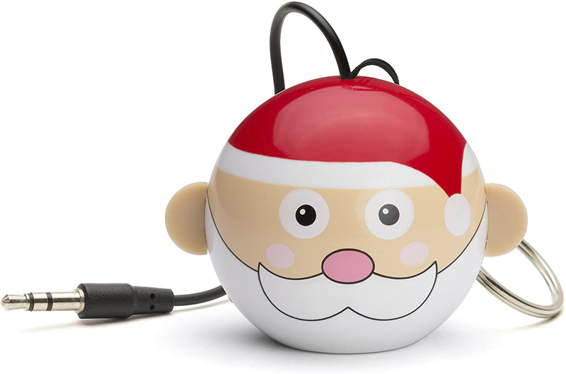 KitSound Father Christmas Mini Buddy Portable Rechargeable Wired Speaker USB C