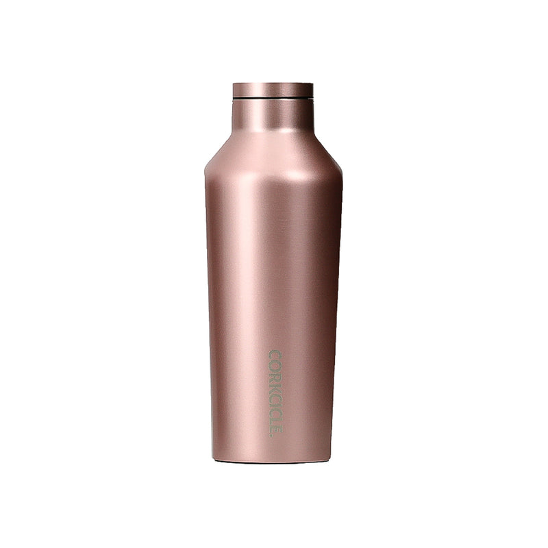 Corkcicle Canteen Insulated Stainless Steel Water Bottle Rose Metallic 9oz