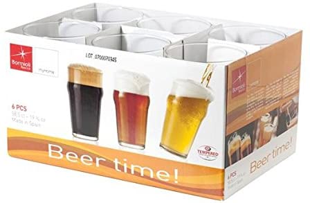 Bormioli Nonix Beer Time Beer Glass-clear 580ml Set of 6