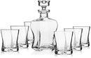 Krosno Signature Premium Whiskey Set Carafe and 6 Glasses