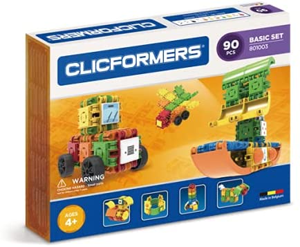 Clicfomers construction toys, building blocks basic set 90 pieces