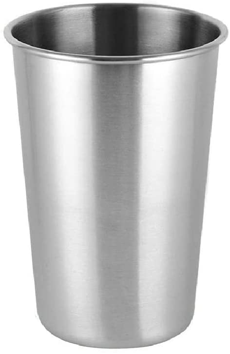 Homiu Stainless Steel Metal Tumbler Cup 500 ML Reusable BPA Free Mug 4 Pack for Camping, Hiking, Outdoor, Indoor Activities, Kids