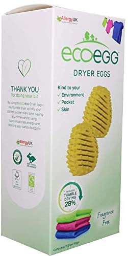 EcoEgg Dryer Eggs Fragrance Free 2 Gold Laundry Cleaning Washing Machine Tumble