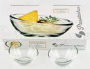 PASABAHCE (Set of 6) Mini 9.5 cm Round Glass Small Bowl Coupelle Creme for Appetiser