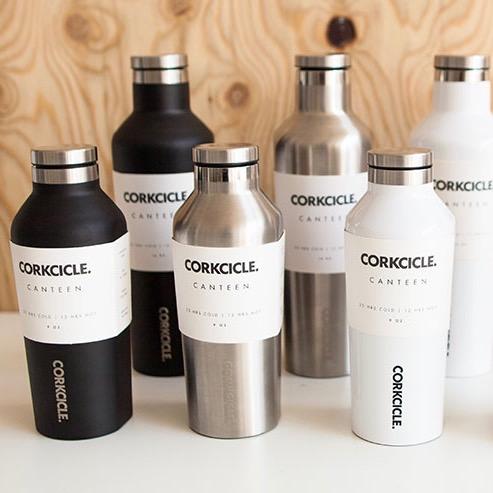 Corkcicle Canteen 9oz Brushed Steel