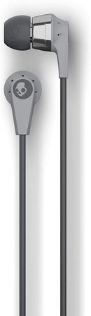 Skullcandy Ink'd Bluetooth Wireless Earbuds with Microphone, Noise Isolating Supreme Sound, 8-Hour Rechargeable Battery, Lightweight with Flexible Collar, Street/Gray/Chrome