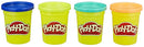 Play-Doh 4 Pack of Wild Non-Toxic colours for Kids 2 Years and up, 4 oz Cans