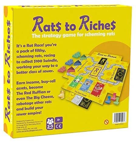 Accentuate Games Ltd AGLR2R Rats to Riches Board Game
