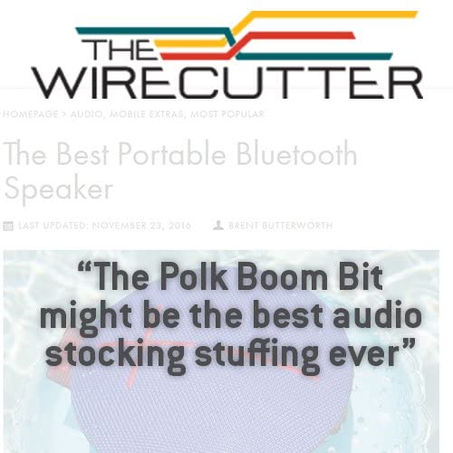 Polk BOOM Bit Clip-On Bluetooth Speaker - Black