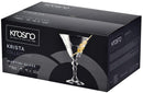 Krosno Martini Cocktail Glasses | Krista Collection Premium Clear | 170ml | Set of 6