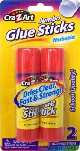 Cra-Z-art Jumbo Washable Glue Sticks, 2-Count (11306N-48)