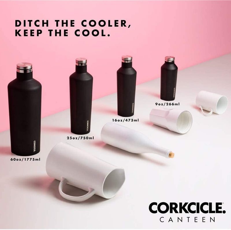Corkcicle Canteen 9oz Brushed Steel