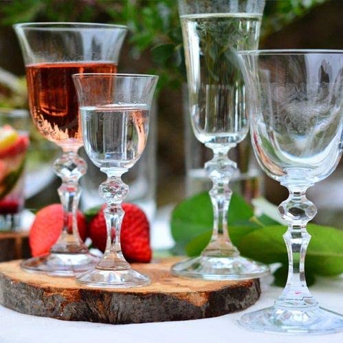 Krosno Red wine glass Krista Collection Deco  | 220ML | Set of 6