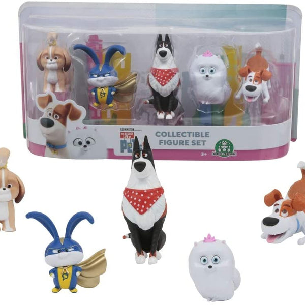 Mascotas 2 ECE03000 Secret Life of Pets 2 Blister Pack of 5 Jointed Fi