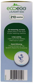 EcoEgg Laundry Egg, Fresh Linen Fragrance - 210 Washes