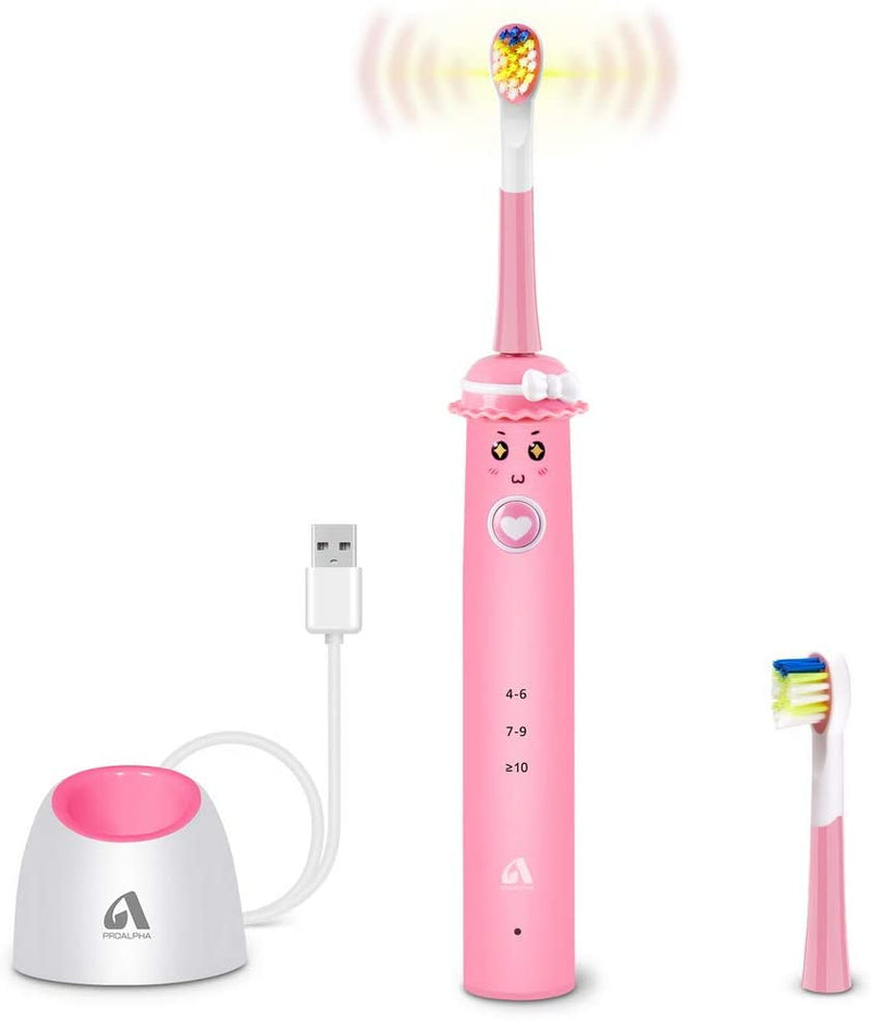 Electric Toothbrush for Kids, Pink