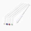 Homiu Bent Glass Straws Premium Healthy Reusable Eco-Friendly
