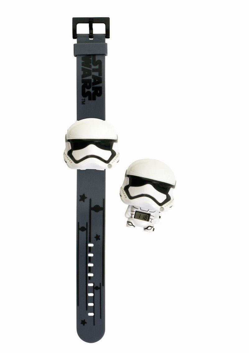 BulbBotz Star Wars Stormtrooper Kids Light up Watch | White/Black | Plastic | Digital | LCD Display | boy Girl | Official