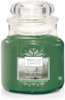 Yankee Candle Small Jar Scented Candle, Evergreen Mist, Alpine Christmas Collection